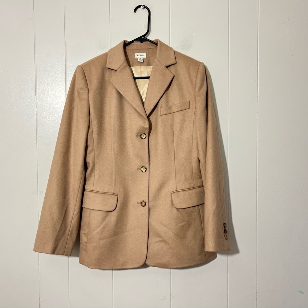 LL Bean Wool and Cashmere Blazer Size 8R